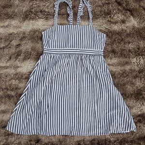Madewell Cottagecore Striped Ruffle Strap Dress – Lightweight Summer Aesthetic